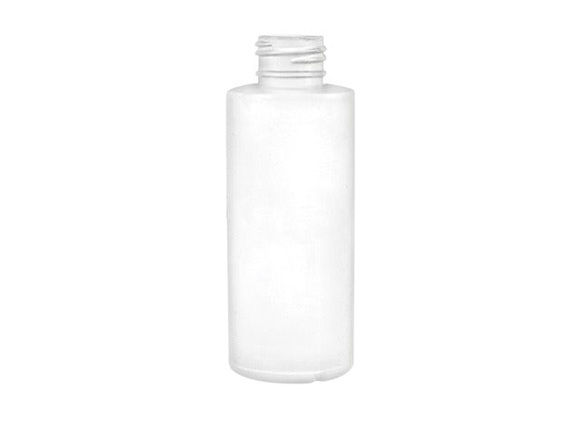 2 oz White 20-410 HDPE Cylinder Round Bottle