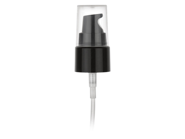20-410 Black Smooth Cosmetic Treatment Pump (3.75" Dip tube,130mcl Output)