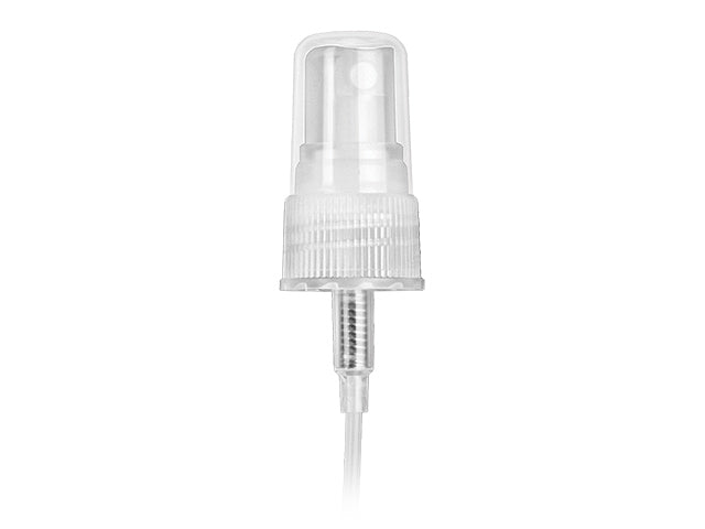 20-410 Natural-Colored Ribbed Fine Mist Sprayer 4.125" Dip Tube (Output 0.16cc)