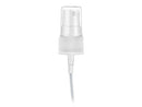 20-410 White Ribbed Fine Mist Sprayer (4.125" DipTube, .12 mL-.14 mL Output)