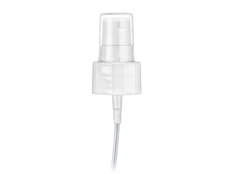 24-410 White Smooth Fine Mist Sprayer 6.75" Dip Tube (Output .12cc - .14cc)