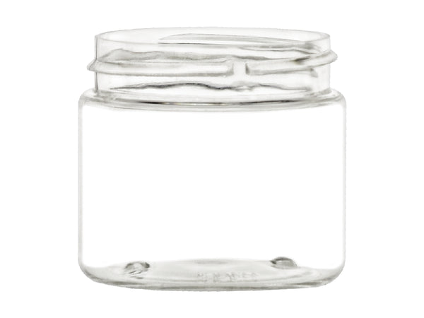 2 oz Clear 48-400 PET Plastic Jar