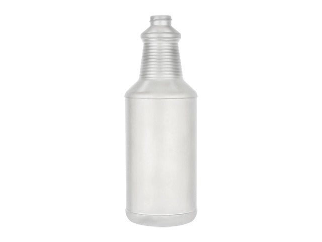 32 oz Natural-Colored HDPE Carafe Style Round Ringed Neck Label Panel 28-400