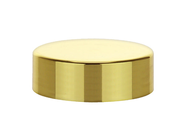 38-400 Gold Smooth ABS Metallized Cap (Foam Liner)