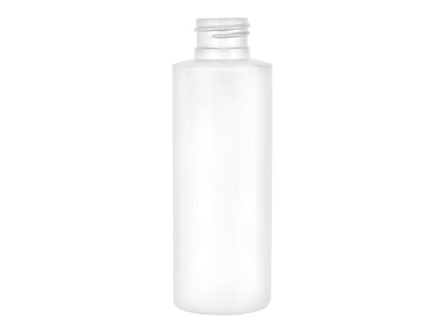 4 oz White LDPE Cylinder Round 24-410 Plastic Bottle