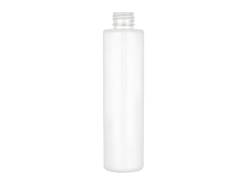 6 oz White 24-410 PET Cylinder Round Plastic Bottle