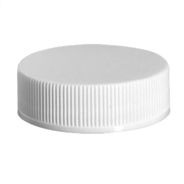 45-400 White Ribbed Plastic Lid (Universal Heat Seal)
