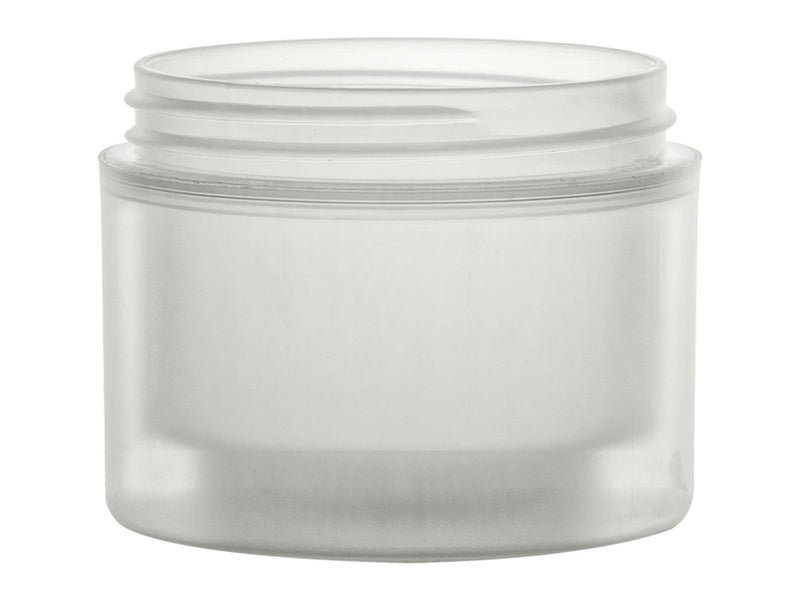 4 oz Natural-Colored 70-400 PP Double-Wall Jar Straight Base