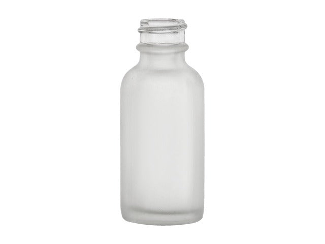 1 oz Frosted 20-400 Glass Boston Round