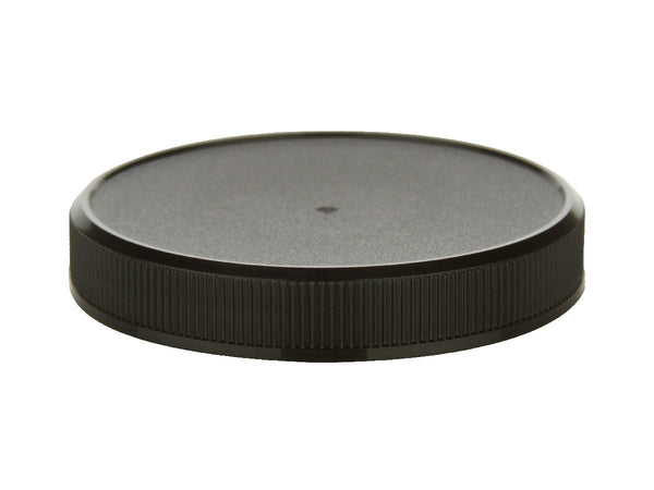 89-400 Black Ribbed Plastic Cap (Universal Heat Induction Seal Liner)