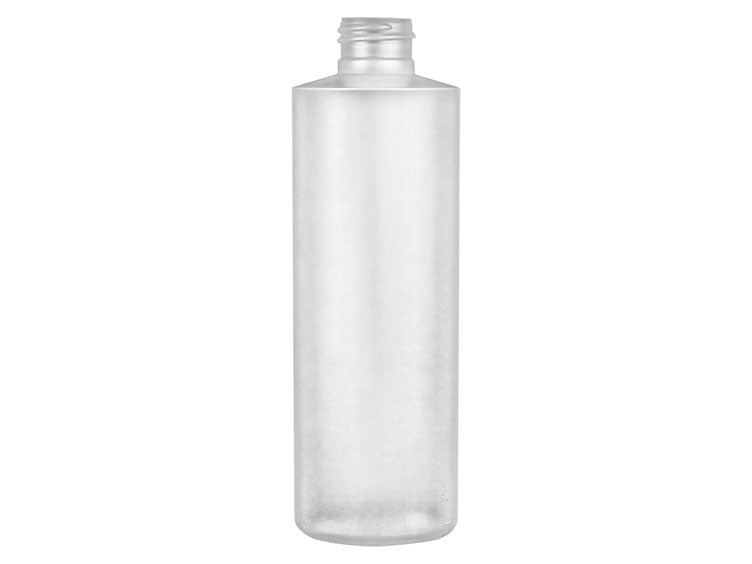 8 oz Natural-Colored 24-410 HDPE Cylinder Round Bottle