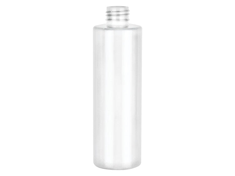 8 oz White 24-410 PET Cylinder Round Bottle