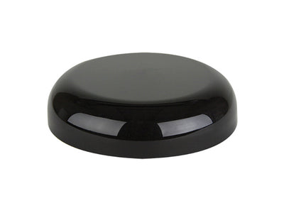 53-400 Black Smooth Dome Cap (Unlined)