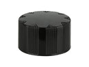 24-414 Black Ribbed Phenolic Cap (Cone Liner)