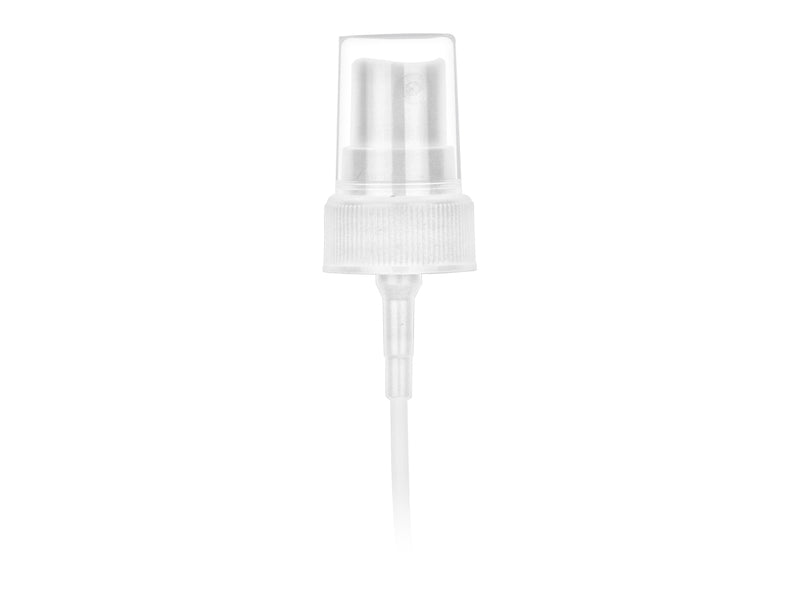 22-400 White Fine Ribbed Fine Mist Sprayer 4.3125" Dip Tube (.18ml)