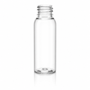 1 oz Clear 20-410 PET Cosmo Round Plastic Bottle 100% PCR