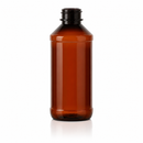 4 oz Dark Amber 24-400 PET Modern Round