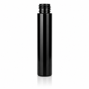 1 oz 20-410 Black PET Tall Cylinder Round Plastic Bottle