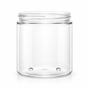 8 oz Clear 70-400 Plastic PET Straight-Sided Jar