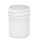 1/2 oz White 33-400 Polypropylene (PP) Single Wall Plastic Jar