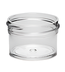 1/2 oz Clear 43-400 Polystyrene (PS) Single Wall Plastic Jar