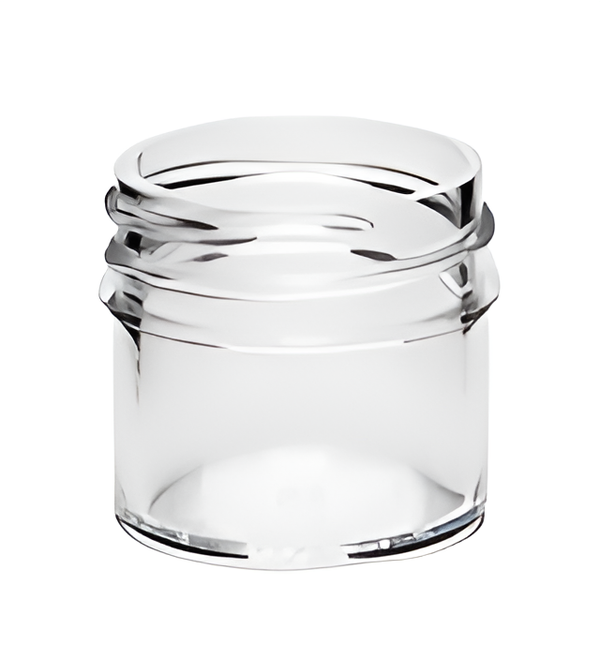 1/4 oz Clear 33-400 Polystyrene (PS) Single Wall Plastic Jar