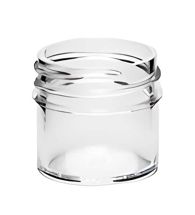 1/4 oz Clear 33-400 Polystyrene (PS) Single Wall Plastic Jar