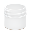 1/4 oz White 33-400 Polypropylene (PP) Single Wall Plastic Jar