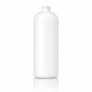32 oz White 28-410 HDPE Cosmo Round Plastic Bottle