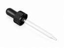 20-400 Black Fine-Ribbed Dropper Assembly (fits 1 oz bottle)