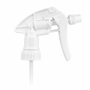 28-400 White Ribbed Trigger Sprayer Adjustable Nozzle with Filter (9.875" Diptube) 1.10cc
