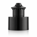 24-410 Black Smooth Push Pull Plastic Cap