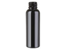 1 oz 20-410 Black PET Cosmo Round Plastic Bottle