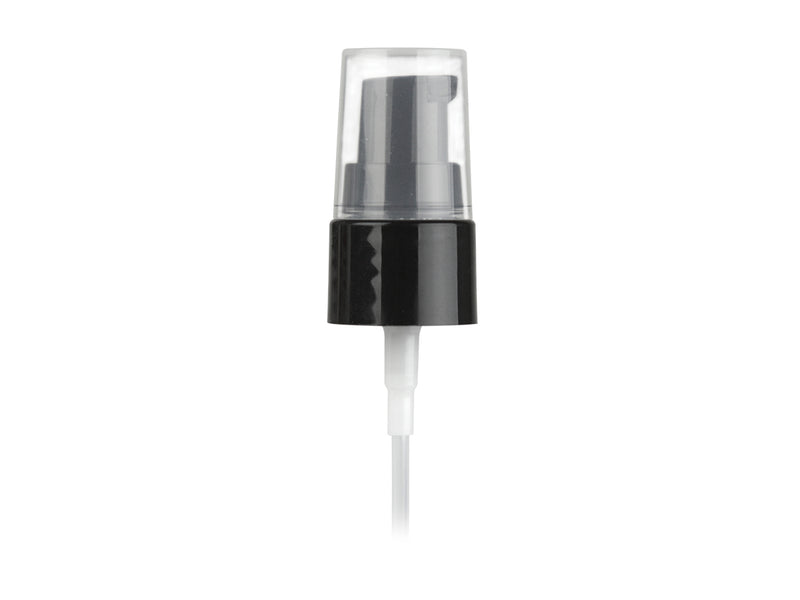 20-410 Black Smooth Cosmetic Treatment Pump (130mcl Output, 5.25" dip tube)