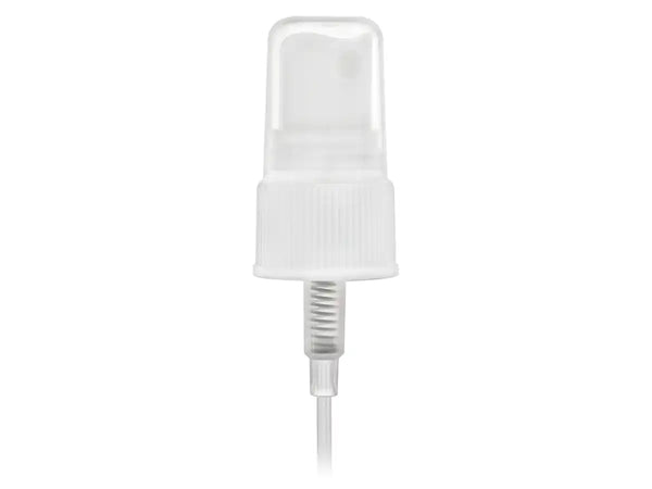 20-410 White Ribbed Fine Mist Sprayer (6" DipTube, .16cc)