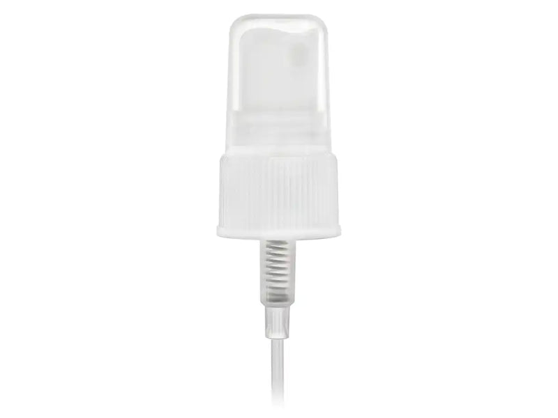 20-410 White Ribbed Fine Mist Sprayer (6" DipTube, .16cc)