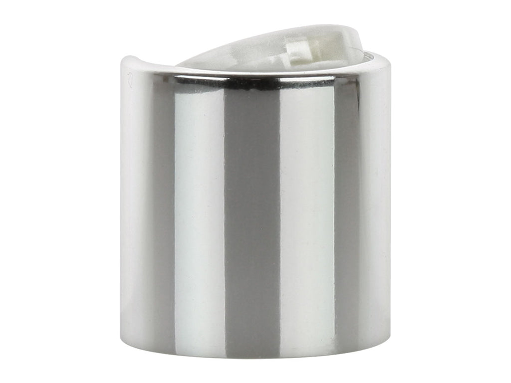Shell Disc Tops 20-410 Silver/White Metal Shell Disc Top Cap (.270