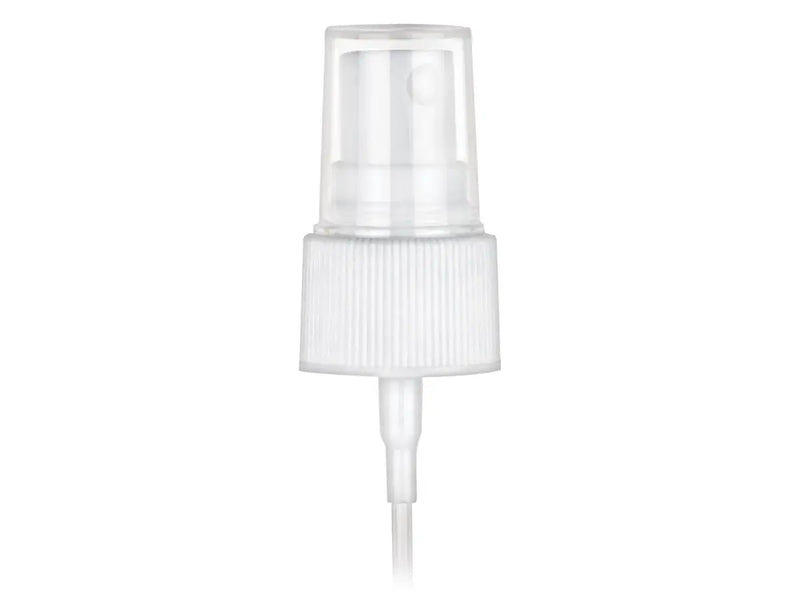 20-410 White Ribbed Fine Mist Sprayer 5.3125" Dip Tube