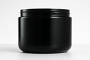 4 oz Black 70-400 PP Double-Wall Plastic Jar