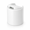 24-410 White Smooth PP Plastic E-Disc Top Cap (Pressure Sensitive Liner)