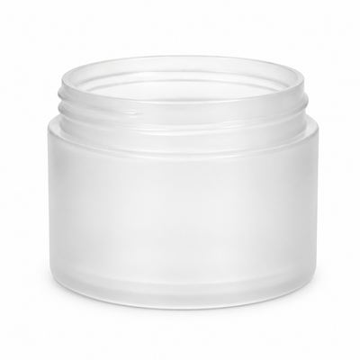 2 oz Natural-Colored 58-400 PP Double Wall Straight Base Plastic Jar