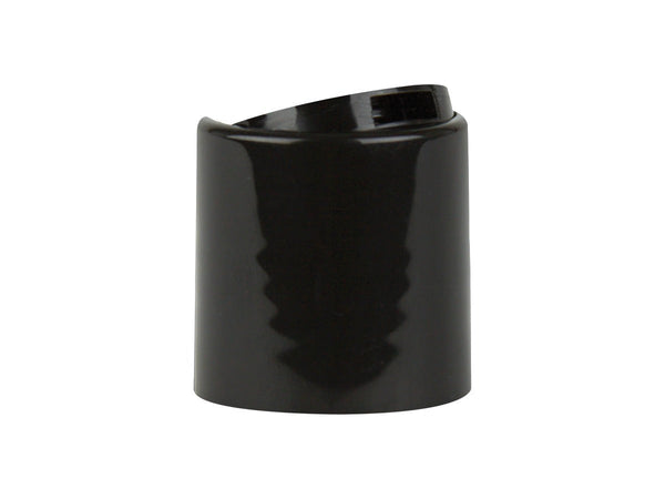24-410 Black Smooth Plastic Disc Top Cap