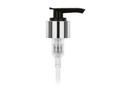 24-410 Silver Metal Shelled/Black Lotion Pump Lock Down Head 8.75" Dip Tube (Output 2cc)