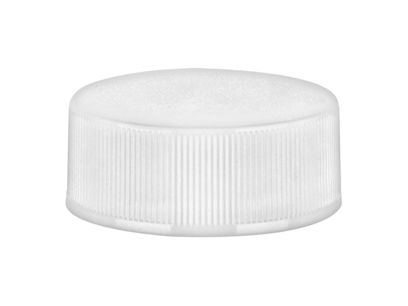 28-400 White Ribbed Stipple Top PP Plastic Cap (Heat Seal Liner)