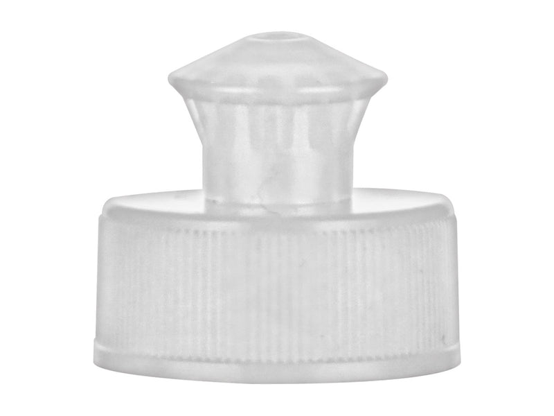 28-410 Natural-Colored Smooth Push-Pull Plastic Cap