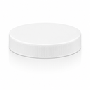70-400 White Ribbed Plastic Cap (Heat Seal Liner for PET)