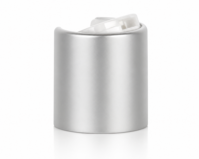 24-410 Brushed Aluminum/Natural Metallized Disc Top Cap (.320 orifice)