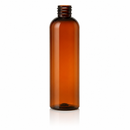 2 oz Dark Amber 20-410 PET Cosmo Round Plastic Bottle