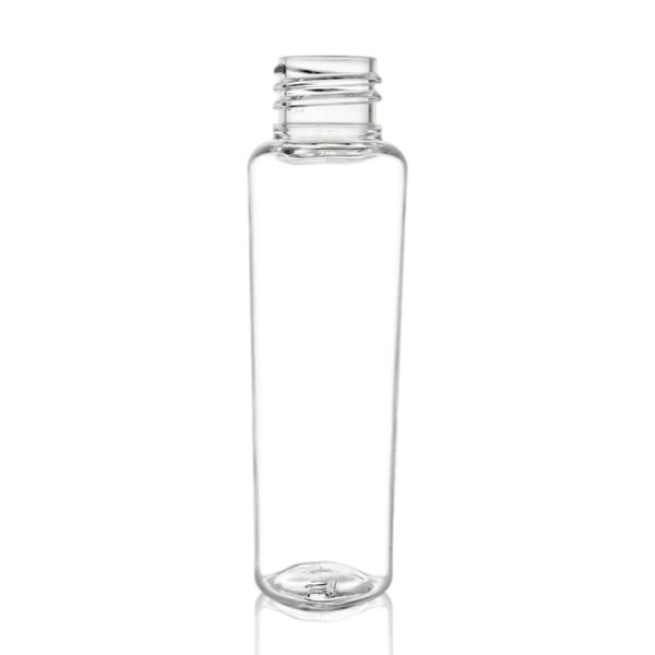 2 oz 20-410 Clear Cosmo Oval PET Plastic Bottle