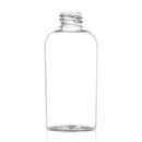 2 oz Clear 20-410 PET Cosmo Oval Plastic Bottle
